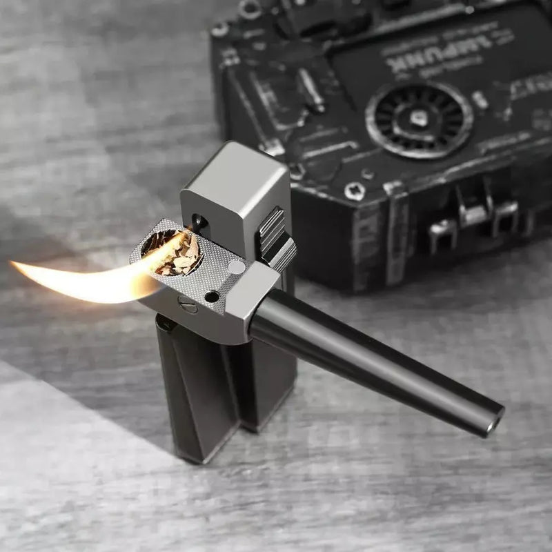 2-IN-1 RETRO FOLDABLE PIPE LIGHTER