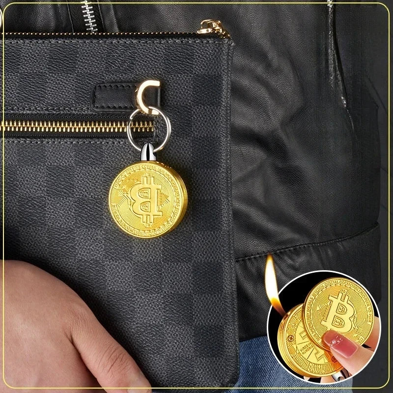 Bitcoin Shaped Gas Lighter