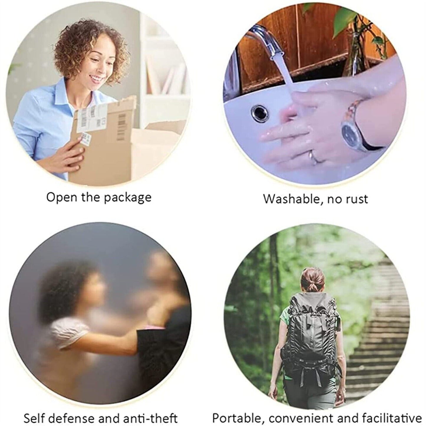 Versatile Self-Defense Ring: Adjustable, Multi-Functional